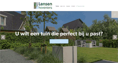 Desktop Screenshot of lensenhoveniers.nl