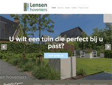 Tablet Screenshot of lensenhoveniers.nl